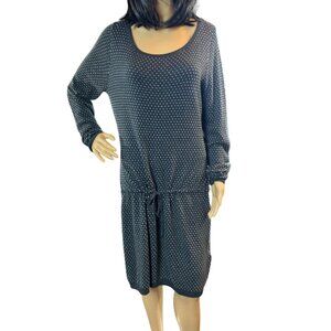 (5 for $25) h&m Scoop neck Drop Waist Sweater Dress in Gray Size Large